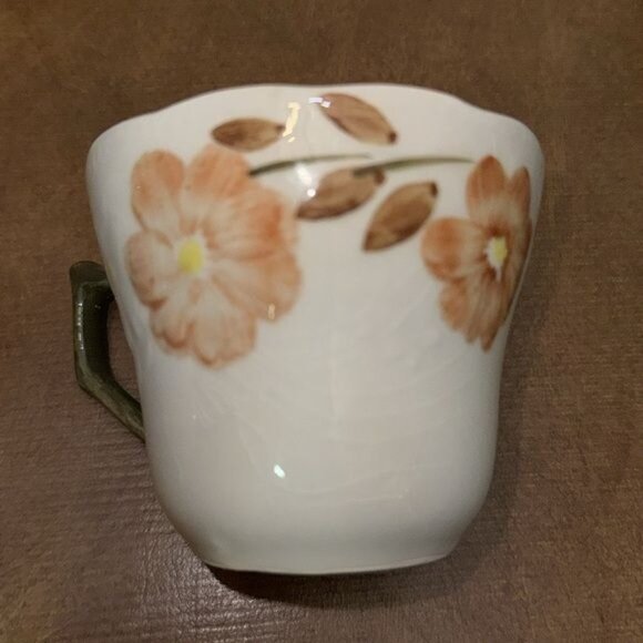 Set Of 3 Cameo Florals Oven To Table Ceramic Mugs With Peach Blossom Design - Picture 7 of 14